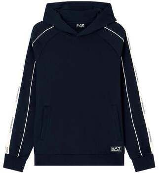 Mikiny Ea7 Emporio Armani  Logo Series Tape Overhead Hoodie Navy