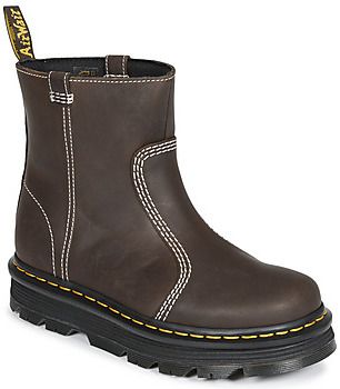 Polokozačky Dr. Martens  ZebZag Rigger Rigger Boot Dark Brown Wyoming