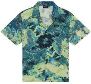 Košele s dlhým rukávom Dolly Noire  Adrift Chemical Bowling Shirt
