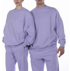 Flísové mikiny Heaven Door  Crewneck Embroidered Logo Lilla