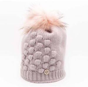 Šiltovky Granadilla  Dubost Fur Beanie With Nuts And Murm Pon