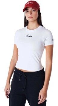 Tričká s krátkym rukávom New-Era  Ne Slim Tee Newera Whiblk