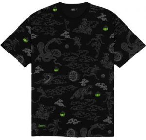 Tričká s krátkym rukávom Dolly Noire  Yokai Pattern Tee