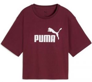 Tričká s krátkym rukávom Puma  Ess Cropped No. 1 Logo Relaxed Tee