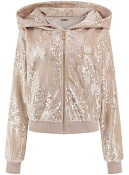 Mikiny Guess  Sequins Full-Zip Hoodie