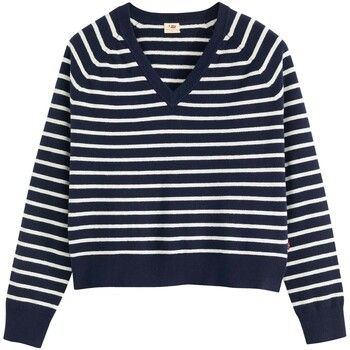 Mikiny Levis  Tara Vneck Pullover Parisienne Stripe Pe