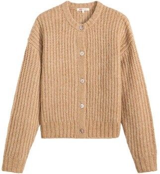 Vesty bez rukávov/Cardigany Levis  Luna Shell Button Cardi Heather Caramel