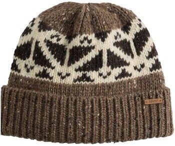 Čiapky Levis  Womens Boho Beanie Fair Isle Walnut Waln