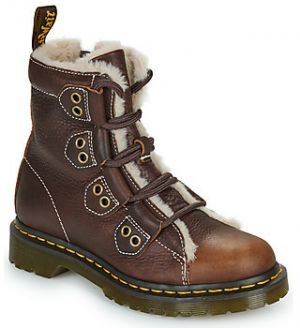 Polokozačky Dr. Martens  1460 Lace to Toe Boot Dark Brown Grizzly