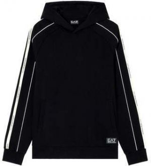 Mikiny Ea7 Emporio Armani  Logo Series Tape Overhead Hoodie Black