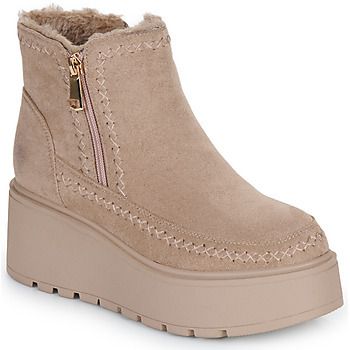 Polokozačky Exé Shoes  2051-10-FABRIC-BEIGE