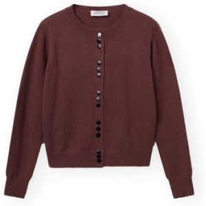 Vesty bez rukávov/Cardigany Compania Fantastica  COMPAÑIA FANTÁSTICA Jacket 10234 - Brown
