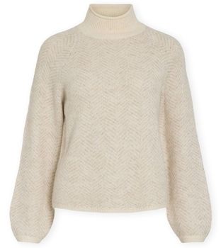 Svetre Vila  Noos Lory High Knit - Eggnog