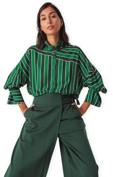 Blúzka Skfk  Lone Shirt - Green Stripes