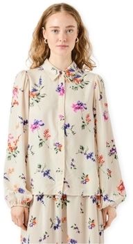 Blúzka Y.a.s  YAS Noos Asina Shirt - Whitecap Gray