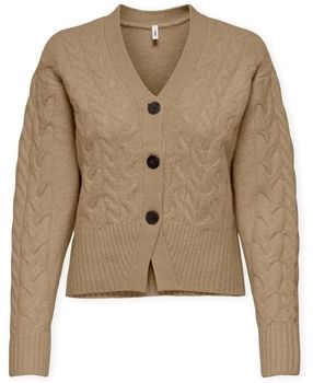 Vesty bez rukávov/Cardigany Only  Rio Life Cardigan - Tannin