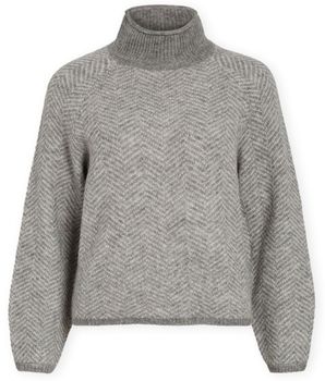 Svetre Vila  Noos Lory High Knit - Medium Grey