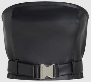 Blúzka Karl Lagerfeld  KLJ FAUX LEATHER TOP