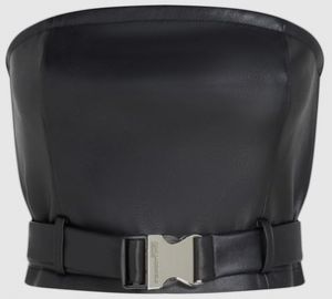 Blúzka Karl Lagerfeld  KLJ FAUX LEATHER TOP