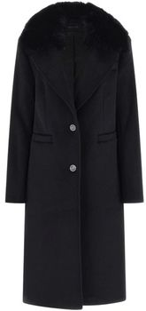Kabáty Guess  KAROLE FUR COLLAR COAT W5BL19 W2642