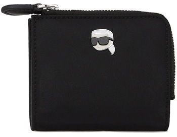 Malé peňaženky Karl Lagerfeld  IKON NYLON PIN SM ZIP WALL