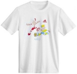 Tričká s krátkym rukávom adidas  Euro Mascot Y
