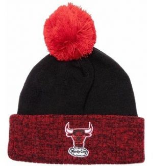 Čiapky Mitchell And Ness  Two Tone Pom Beanie Hwc Chicago Bulls