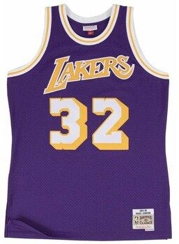 Tričká s krátkym rukávom Mitchell And Ness  Nba Los Angeles Lakers Swingman Jersey Magic Johnson