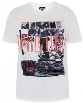 Tričká s krátkym rukávom Emporio Armani  Tshirt Bianco