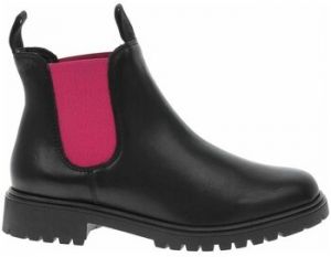 Polokozačky Tamaris  Blk Lea.-fuxia