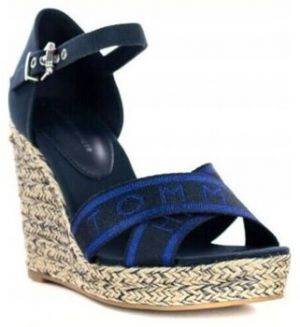 Espadrilky Tommy Hilfiger  METALLIC HIGH WEDGE SANDAL