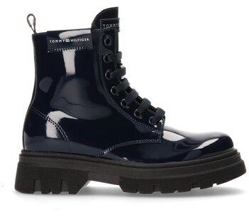 Polokozačky Tommy Hilfiger  Lace Up Bootie Blue