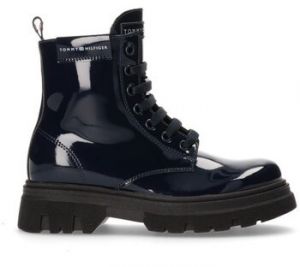 Polokozačky Tommy Hilfiger  Lace Up Bootie Blue