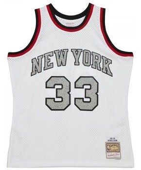 Tričká s krátkym rukávom Mitchell And Ness  Nba Cracked Cement Swingman Jersey Knicks 1991 Patrick Ewing
