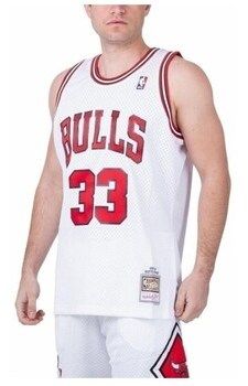 Tričká s krátkym rukávom Mitchell And Ness  Chicago Bulls Nba Home