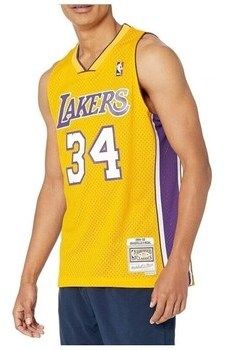 Tričká s krátkym rukávom Mitchell And Ness  Los Angeles Lakers Nba Swingman Home Jersey