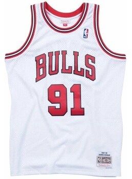 Tričká s krátkym rukávom Mitchell And Ness  Nba Chicago Bulls Dennis Rodman Swingman