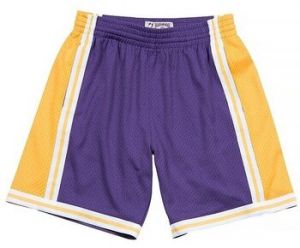 Nohavice 7/8 a 3/4 Mitchell And Ness  Nba Swingman Los Angeles Lakers