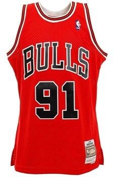 Tričká s krátkym rukávom Mitchell And Ness  Nba Swingman Jerseys Chicago Bulls Dennis Rodman 91