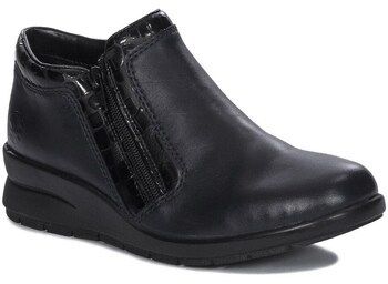 Polokozačky Rieker  Damskie Skórzane Ocieplane