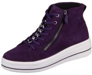 Polokozačky Remonte  Aubergine Sheepsuede Merelia