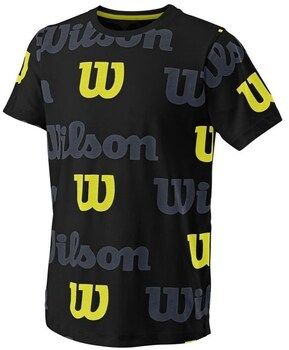 Tričká s krátkym rukávom Wilson  All Over Logo Tech