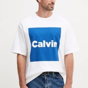 Tričká s krátkym rukávom Calvin Klein Jeans  CALVIN BOX GRA