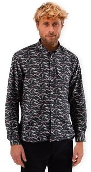 Košele s dlhým rukávom Brava Fabrics  Kodak Film Shirt - Black