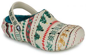 Nazuvky Crocs  Classic Lined Fair Isle Clog