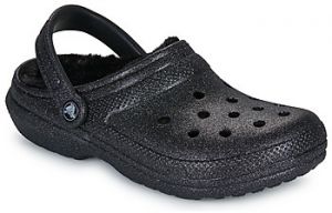 Nazuvky Crocs  Classic Fuzz Lined Glitter Clog