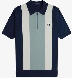 Polokošele s krátkym rukávom Fred Perry  VERTICAL STRIPE ZIP NECK SH