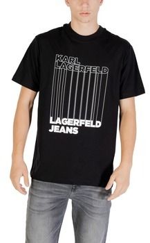Polokošele s dlhým rukávom Karl Lagerfeld  KLJ REG BARCODE TEE A3M17002