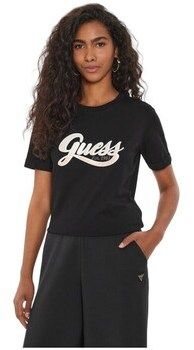 Tričká s krátkym rukávom Guess  W4YI09JA914JBLK