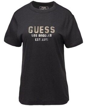 Tričká s krátkym rukávom Guess  W4YI35KC8T0JBLK